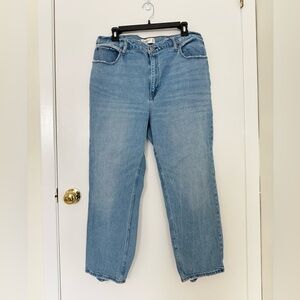 Abercrombie & Fitch Ankle Straight Light Blue Denim Jeans